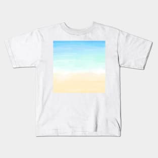 Beach Pastel Watercolor Kids T-Shirt